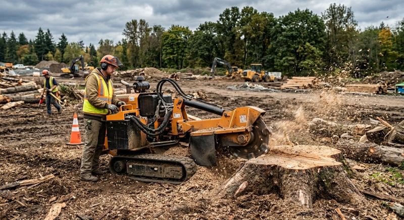 Commercial Stump Grinding in Waldorf, MD