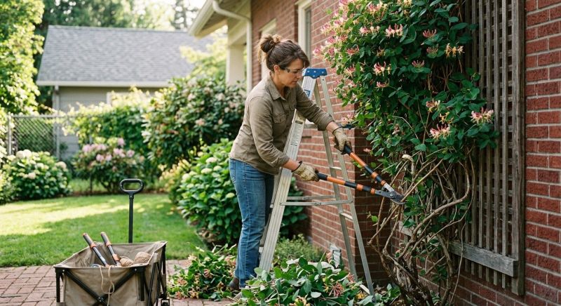 Honeysuckle Trimming in Rockwall, TX