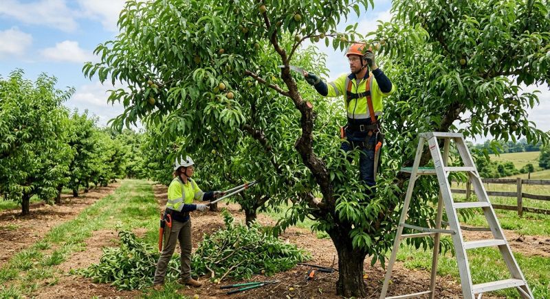 Peach Tree Pruning in Reno, NV