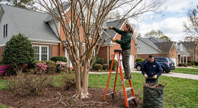Crape Myrtle Pruning in Rockwall, TX