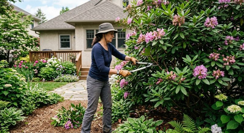Rhododendron Pruning in Rockwall, TX