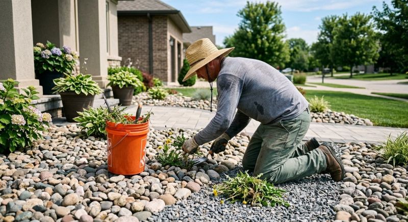 Rock Bed Weeding in Ventura County, CA